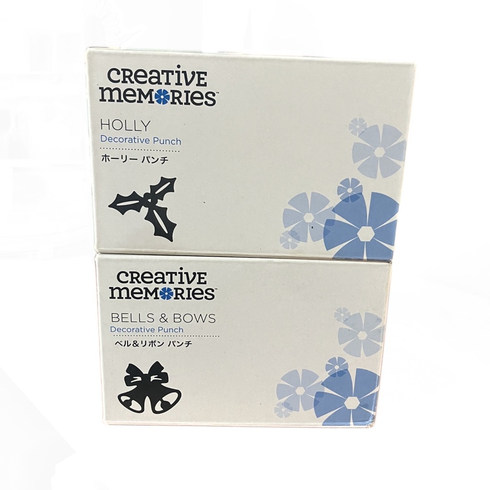 Creative memories Holiday punches. “Holly”and “bells and bows” set of two!